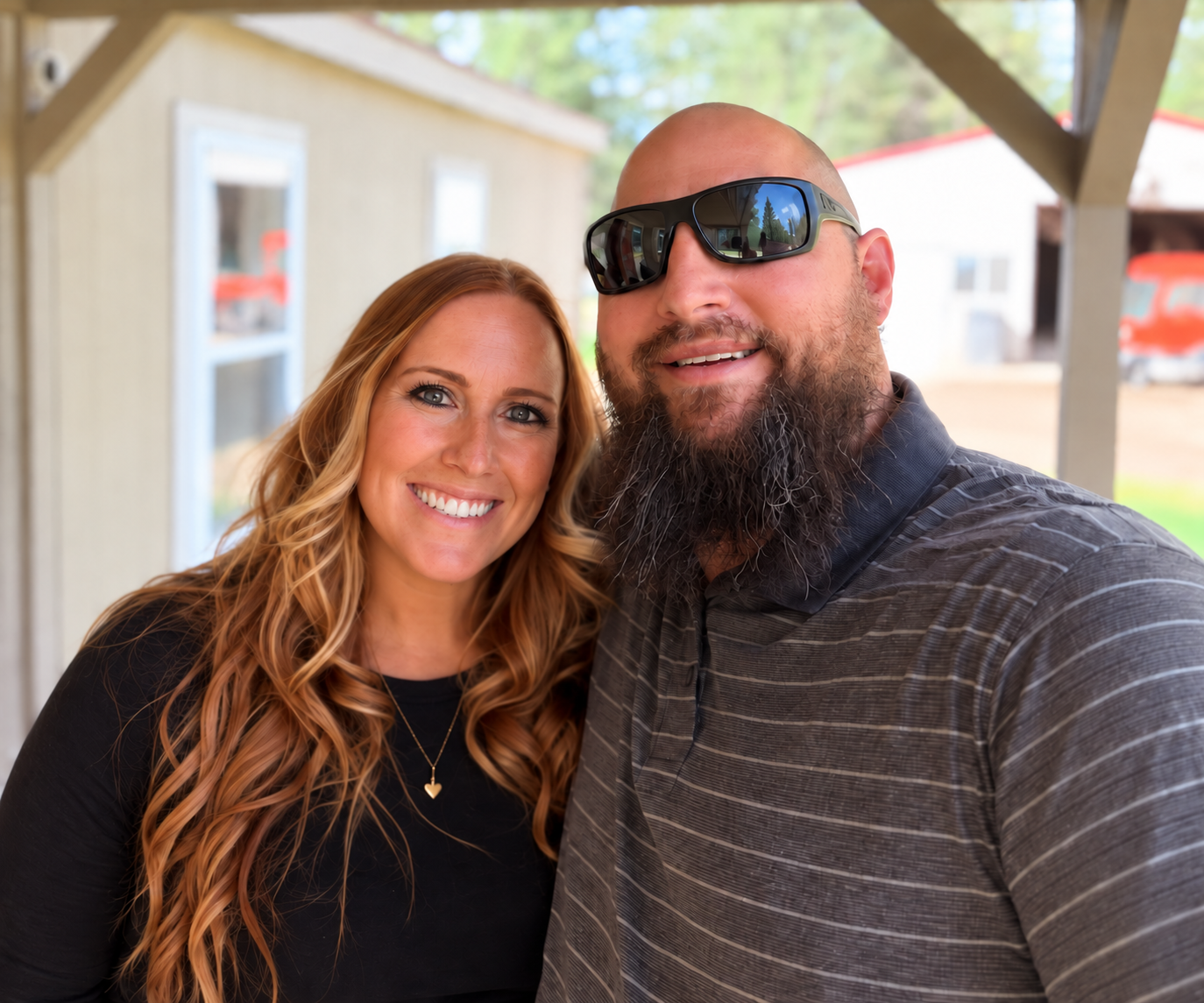 Krista and Brian, co-owners of Backwoods Pest Control in Elk, Washington